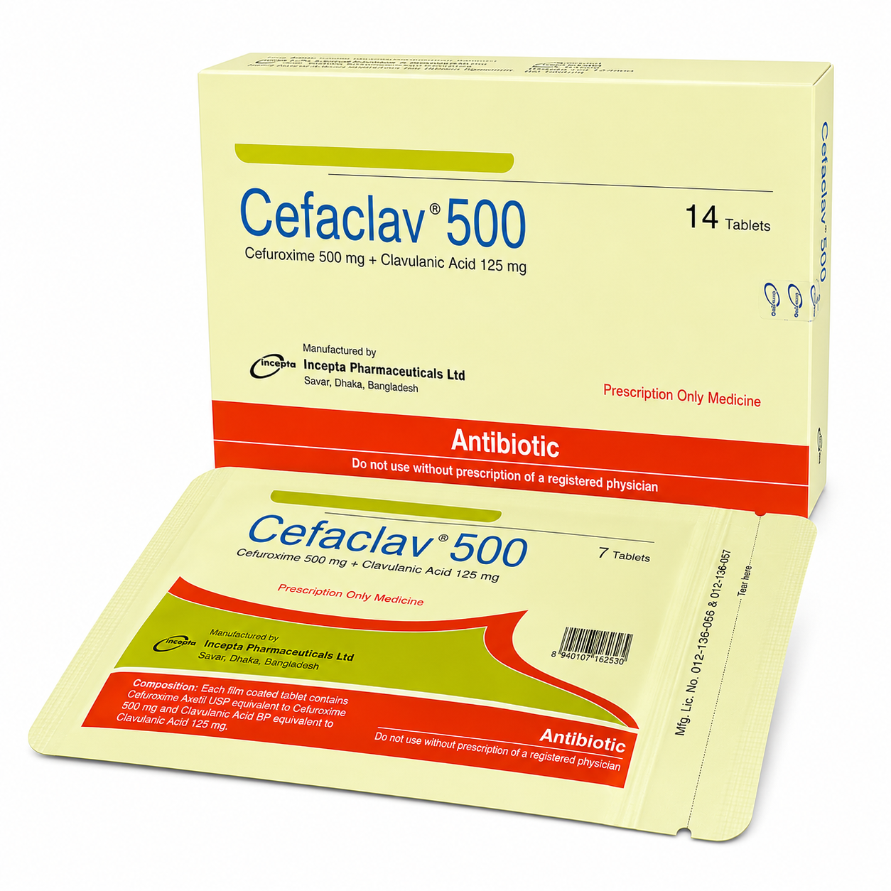 Cefaclav 500
